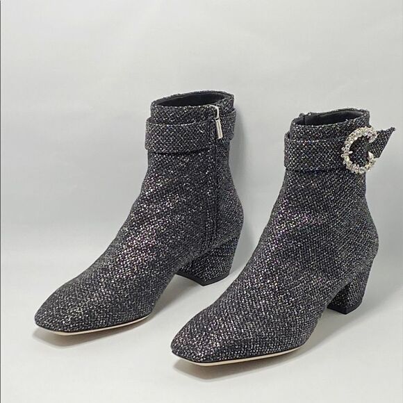 Jimmy Choo Myan Tweed Ankle Boots size 38.5 - Picture 6 of 13